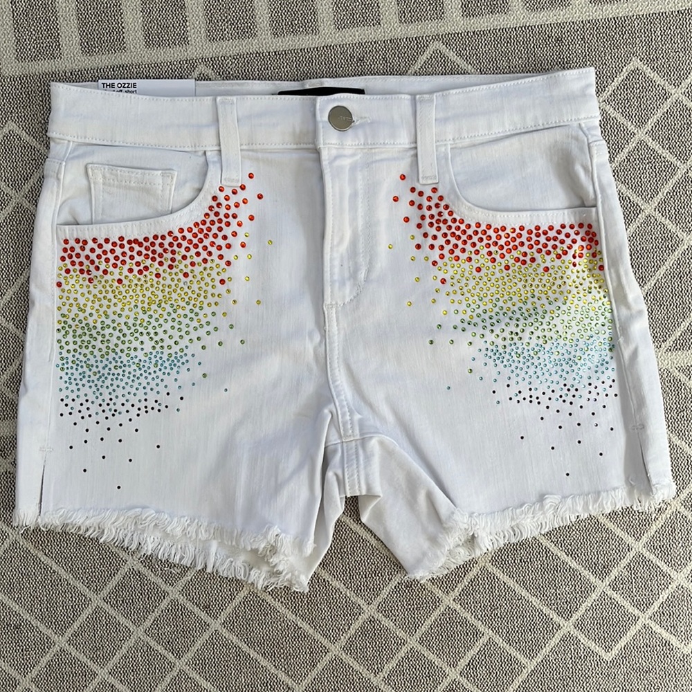 Joe’s Jeans Stephanie Gottlieb collab. Ozzie short. Size 25. White. Chelsea. NWT